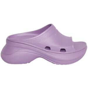 Balenciaga Sculpted Lilac Pool Crocs Slides Size FR 38 / US 8 NWT